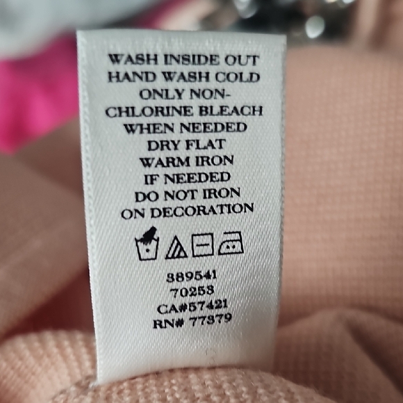 Ann Taylor Pink Embellished Crew Neck Sweater - Picture 4 of 6